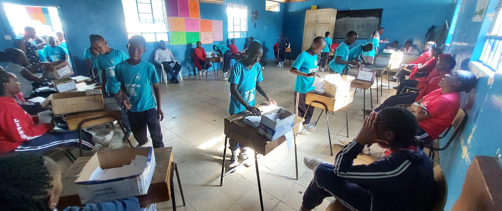 CBC textbooks distribution at Grace Harvest Academy Junior School Kangemi Nairobi