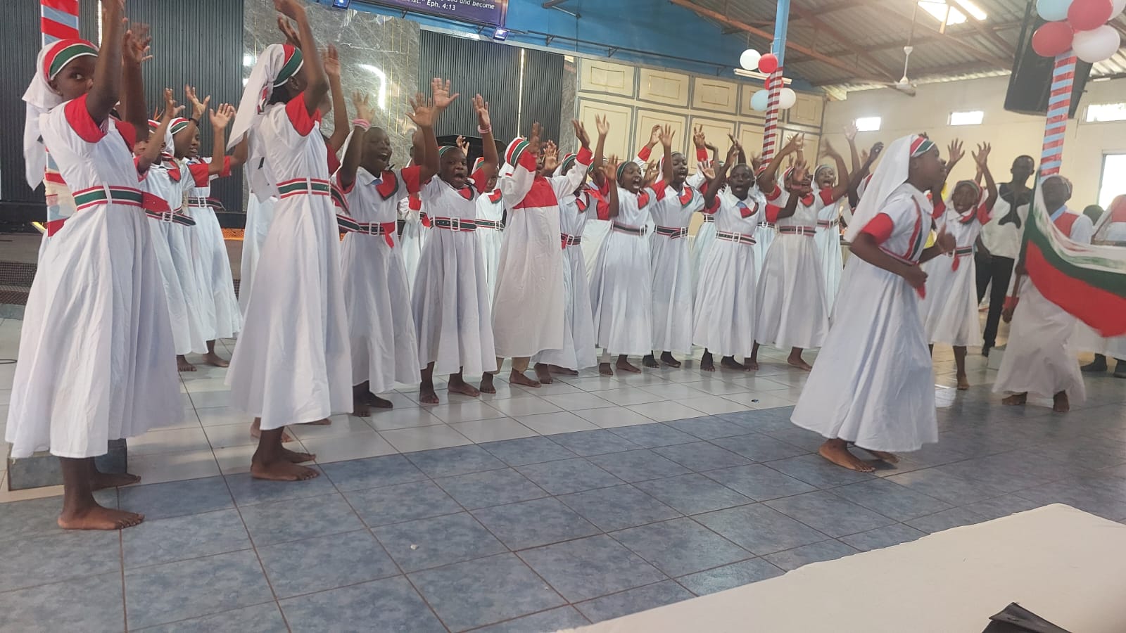 Choir and worship dance at Grace Harvest Academy graduation ceremony Kangemi