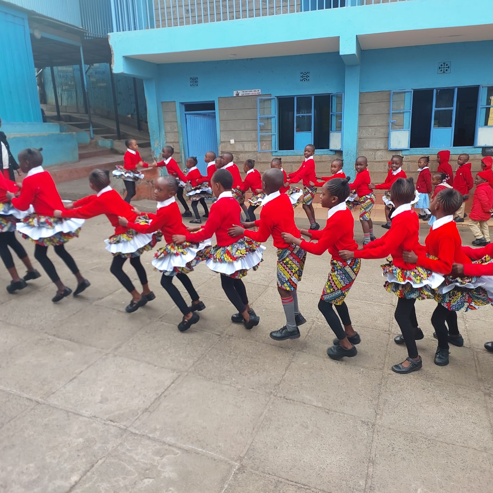 Cultural dance performance by Grace Harvest Academy students Kangemi Nairobi